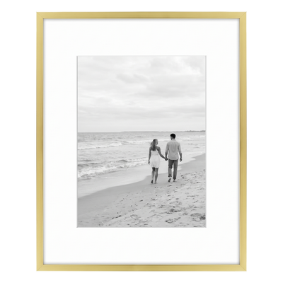 Streamline Matted Picture Frame — 11x14 with 8x10 Mat / Gold / 1 Pack