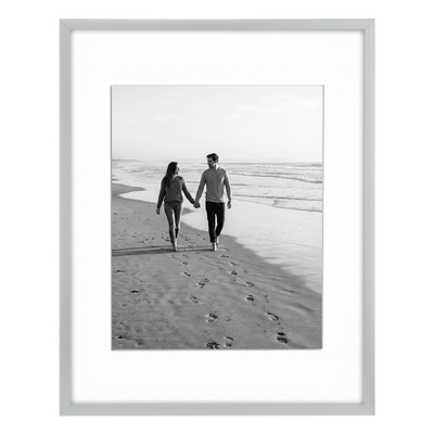 Streamline Matted Picture Frame — 11x14 with 8x10 Mat / Silver / 1 Pack