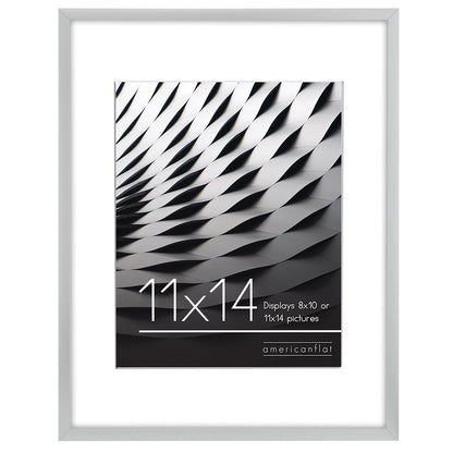 Picture Frame | Includes Mat | Slim Molding | Streamline Collection