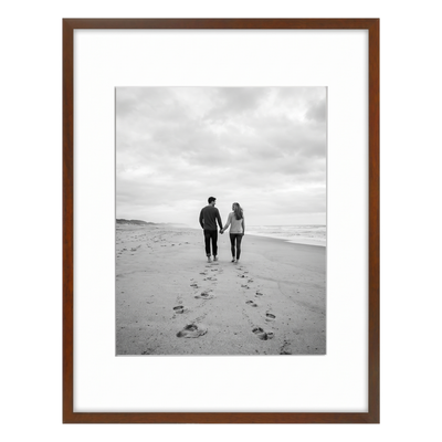 Streamline Matted Picture Frame — 11x14 with 8x10 Mat / Walnut / 1 Pack
