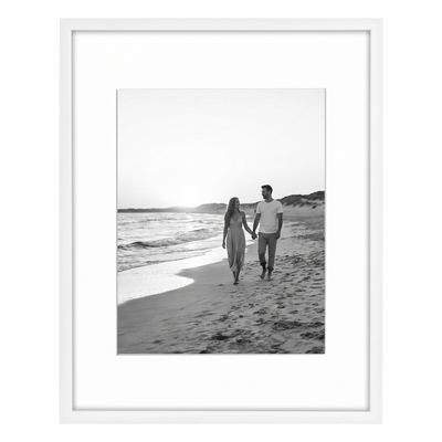Streamline Matted Picture Frame — 11x14 with 8x10 Mat / White / 1 Pack