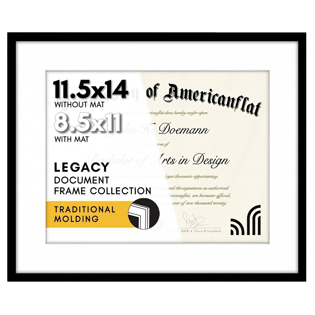 Streamline Matted Picture Frame
