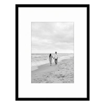 Streamline Matted Picture Frame — 11.5x14 with 8.5x11 Mat / Black / 1 Pack
