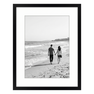 Streamline Matted Picture Frame — 12x14 with 9x11 Mat / Black / 1 Pack