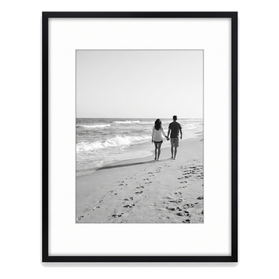 Streamline Matted Picture Frame — 13x16 with 9x12 Mat / Black / 1 Pack