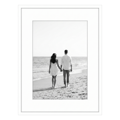 Streamline Matted Picture Frame — 13x16 with 9x12 Mat / White / 1 Pack