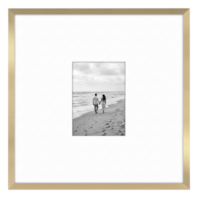 Streamline Matted Picture Frame — 16x16 with 5x7 Mat / Gold / 1 Pack