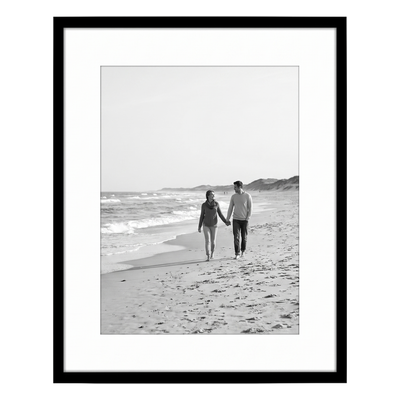 Streamline Matted Picture Frame — 16x20 with 12x16 Mat / Black / 1 Pack
