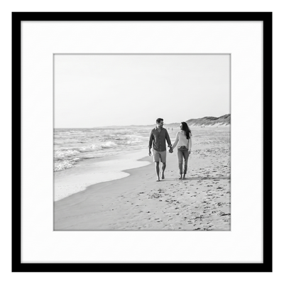 Streamline Matted Picture Frame — 18x18 with 8.5x11 Mat / Black / 1 Pack