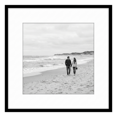 Streamline Matted Picture Frame — 20x20 with 10x10 Mat / Black / 1 Pack