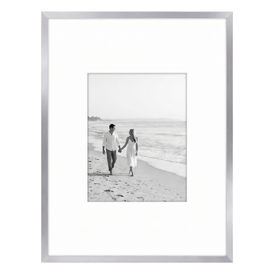 Streamline Matted Picture Frame — 20x26 with 11x14 Mat / Silver / 1 Pack
