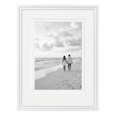 Streamline Matted Picture Frame — 22x28 with 11x17 Mat / White / 1 Pack