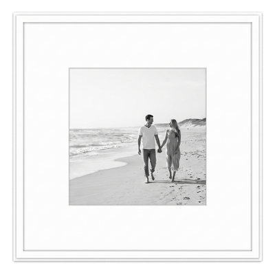 Streamline Matted Picture Frame — 24x24 with 11x14 Mat / White / 1 Pack