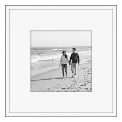 Streamline Matted Picture Frame — 24x24 with 12x12 Mat / White / 1 Pack