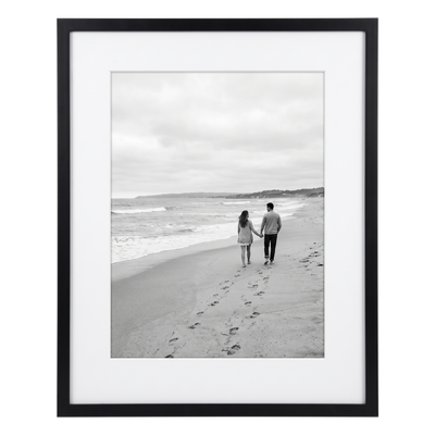 Streamline Matted Picture Frame — 24x28 with 20x24 Mat / Black / 1 Pack