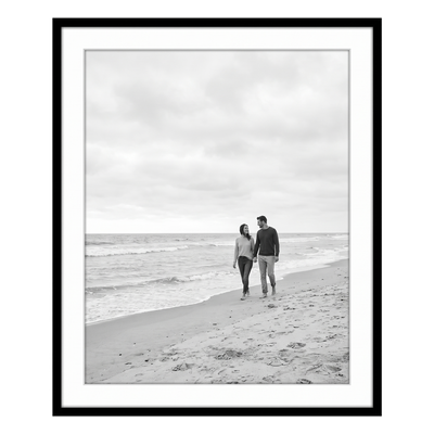 Streamline Matted Picture Frame — 28x34 with 24x30 Mat / Black / 1 Pack