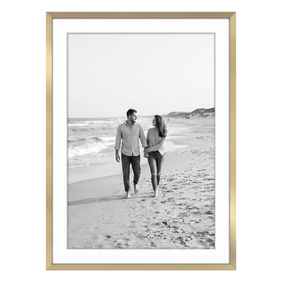 Streamline Matted Picture Frame — 28x40 with 24x36 Mat / Gold / 1 Pack