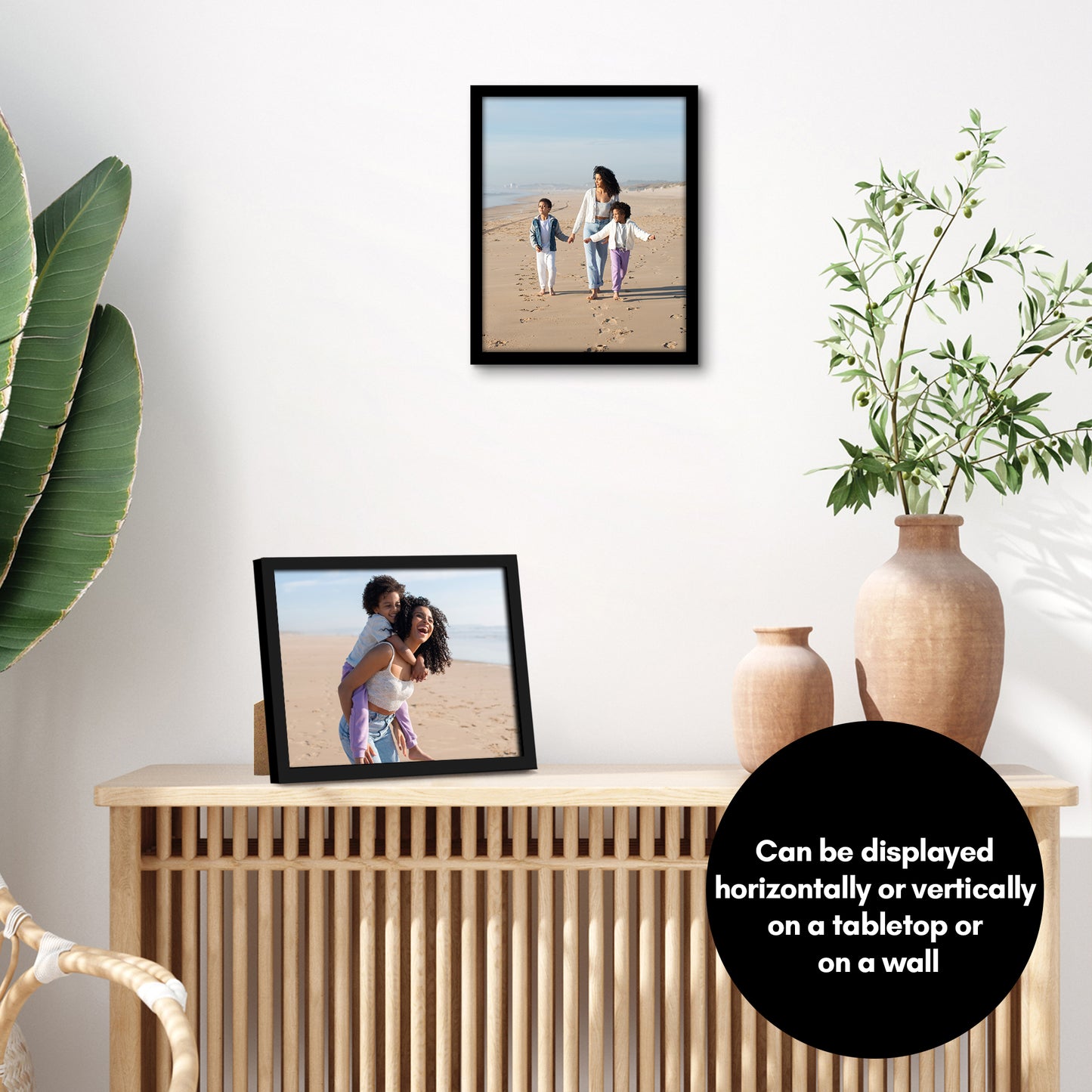 Thin Border Picture Frame | Set of 2 | Sleek Design | Contemporary | Slim Molding - Americanflat