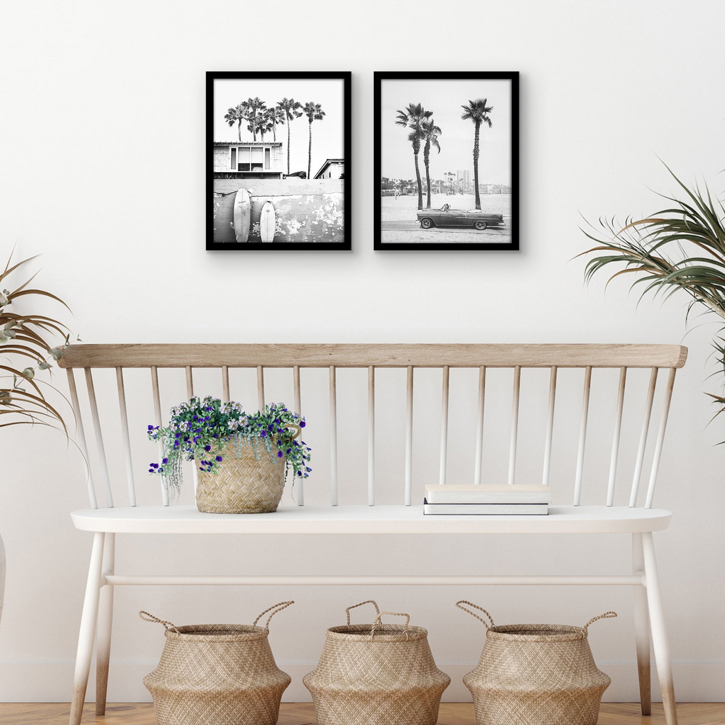 Thin Border Picture Frame | Set of 2 | Sleek Design | Contemporary | Slim Molding - Americanflat