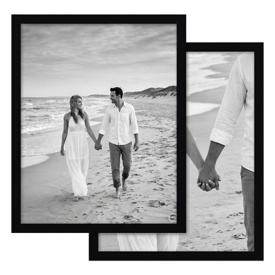 Streamline Picture Frame — 8.5x11 / Black / 2 Pack