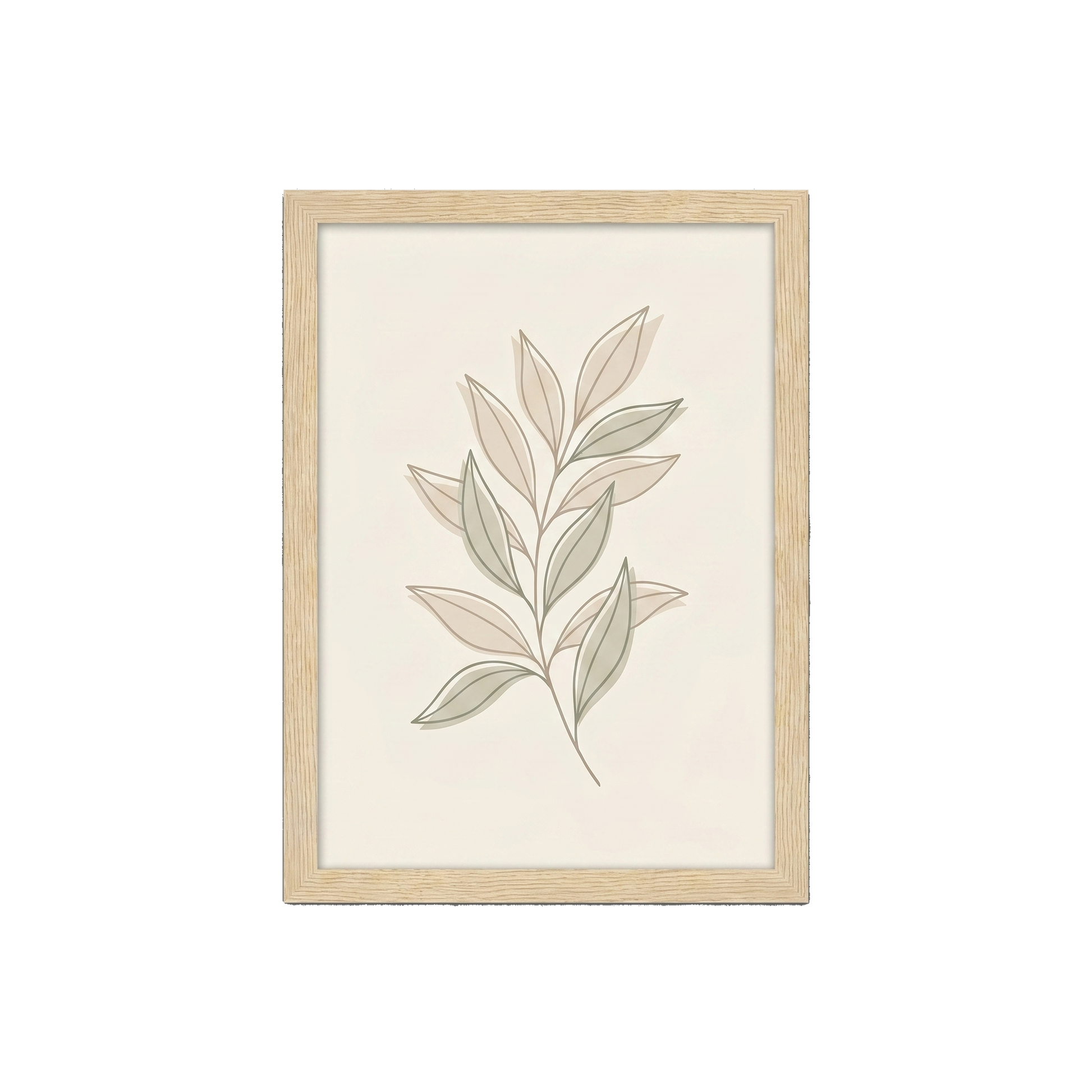 Americanflat A-Size Picture Frame Lightwood