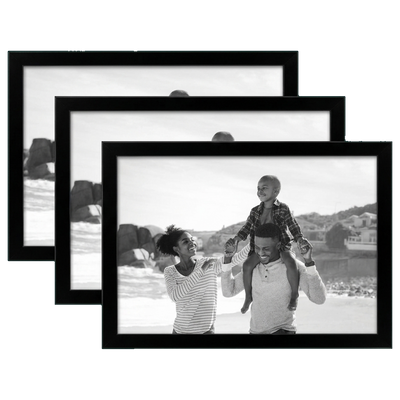Magnetic Refrigerator Frame — 5x7 / Black / 3 Pack