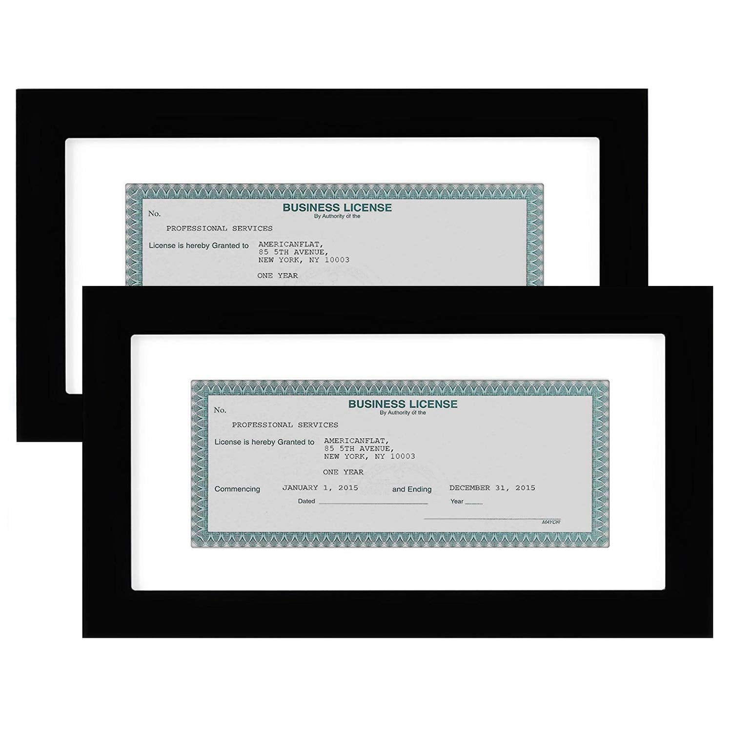 Business License MF0510BK2PK Frame - Americanflat