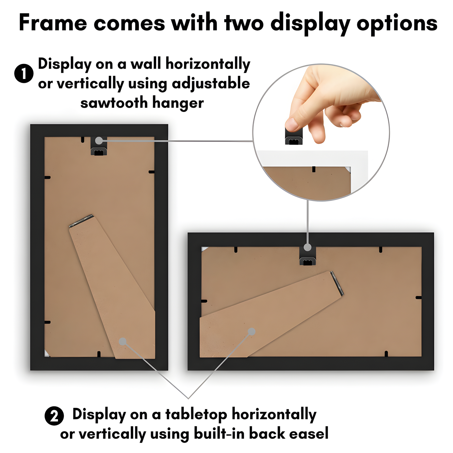5x10 | License Frame | Set of 2 | Includes Mat | Shatter-Resistant Glass – Americanflat