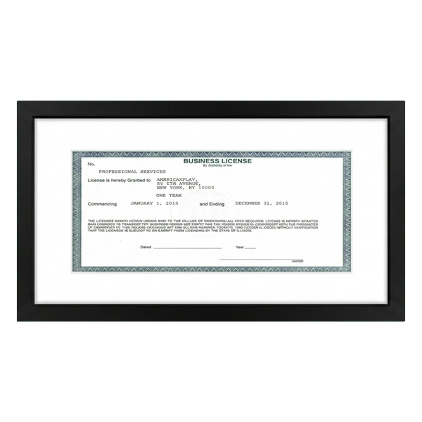 Business License Frame | Professional Display
