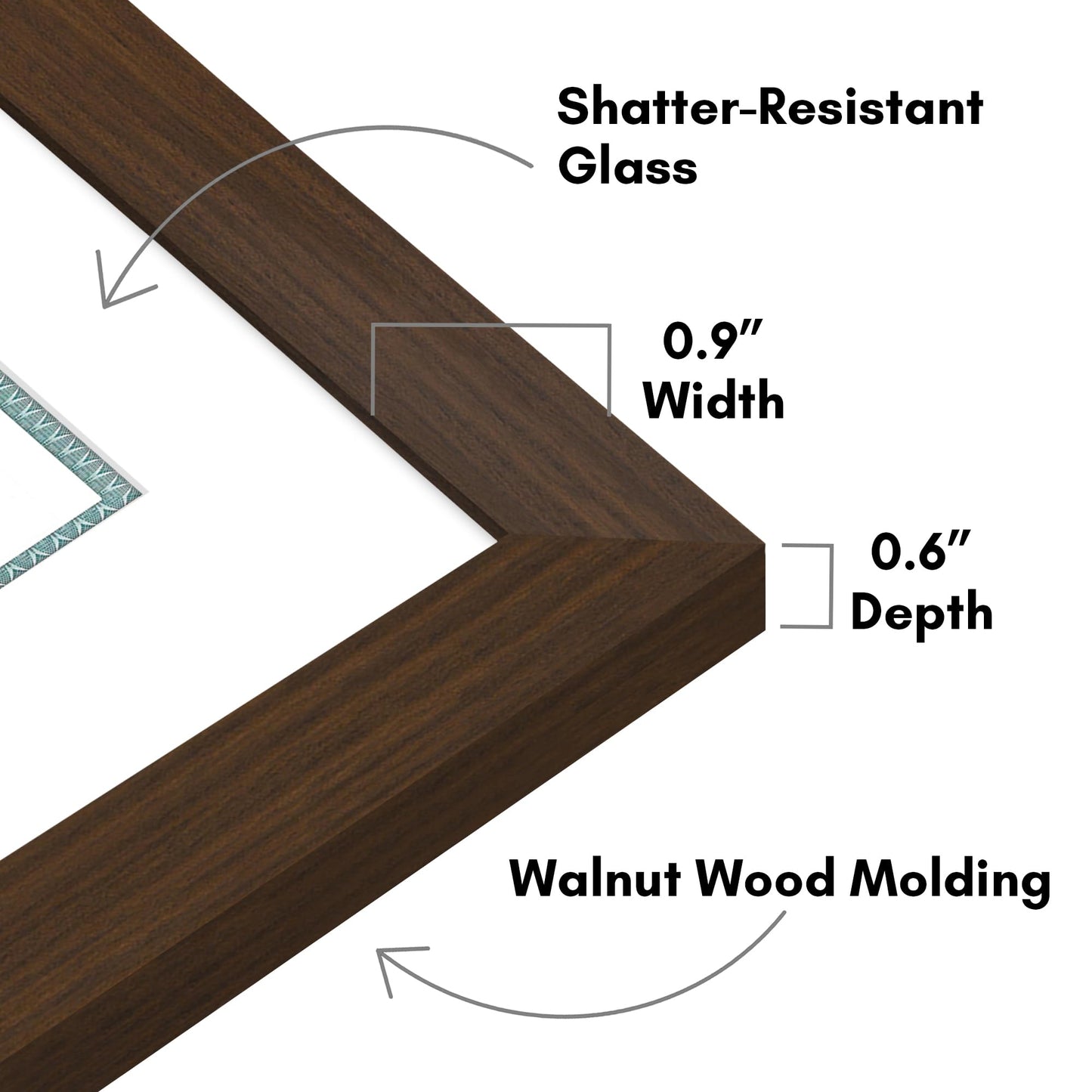 5x10 | License Frame | Set of 2 | Includes Mat | Shatter-Resistant Glass – Americanflat