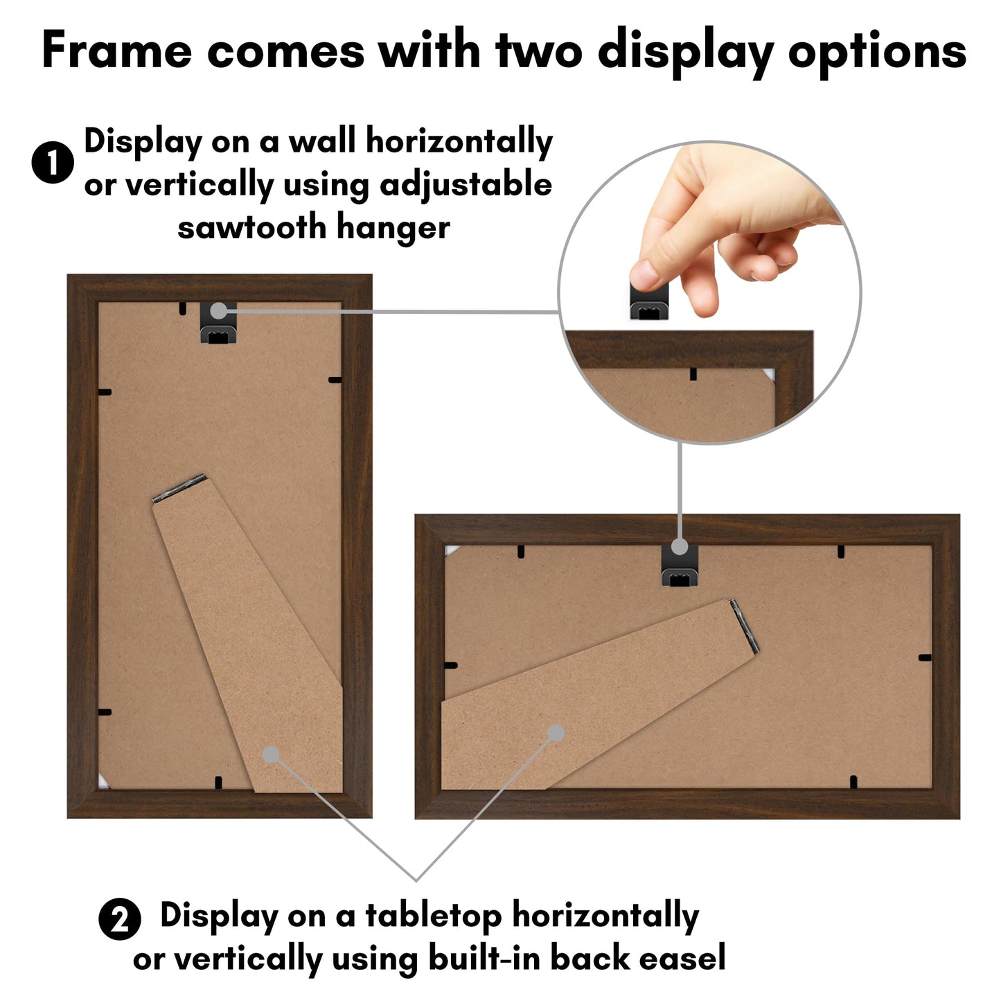 5x10 | License Frame | Set of 2 | Includes Mat | Shatter-Resistant Glass – Americanflat