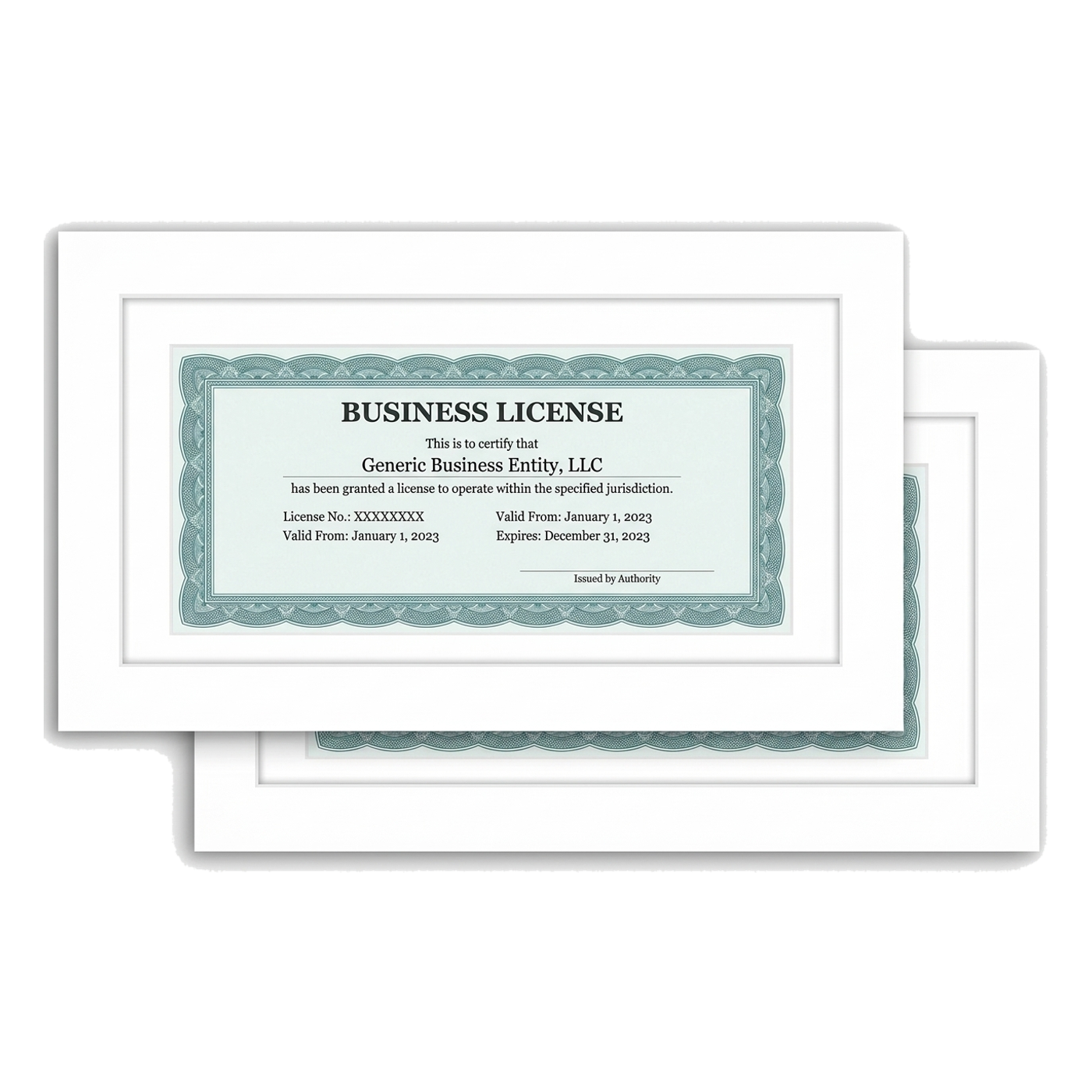 Legacy Unmatted Document Frame