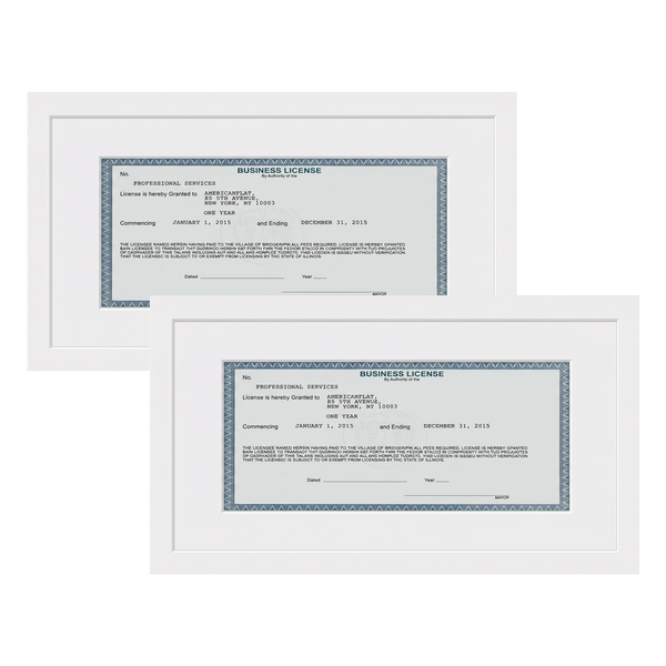 Business License Frame | Professional Display