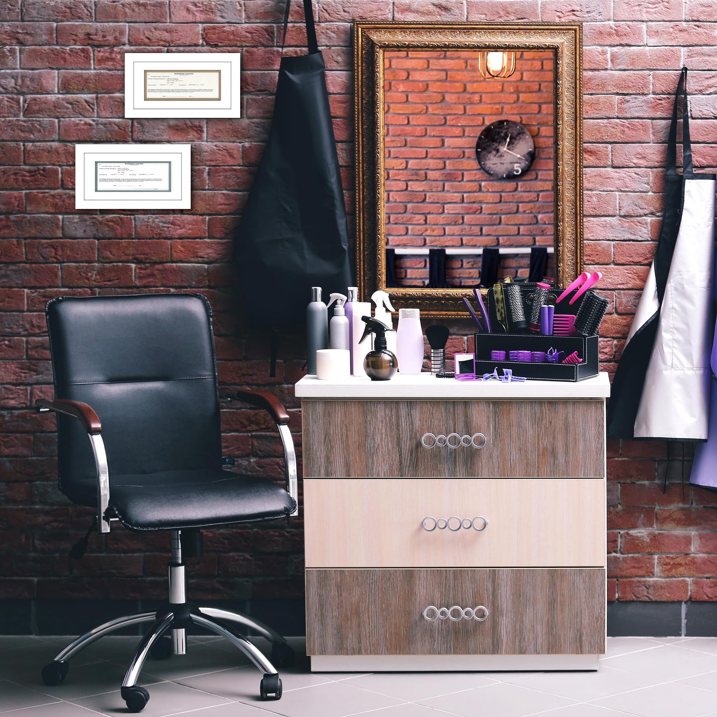 5x10 | License Frame | Set of 2 | Includes Mat | Shatter-Resistant Glass – Americanflat