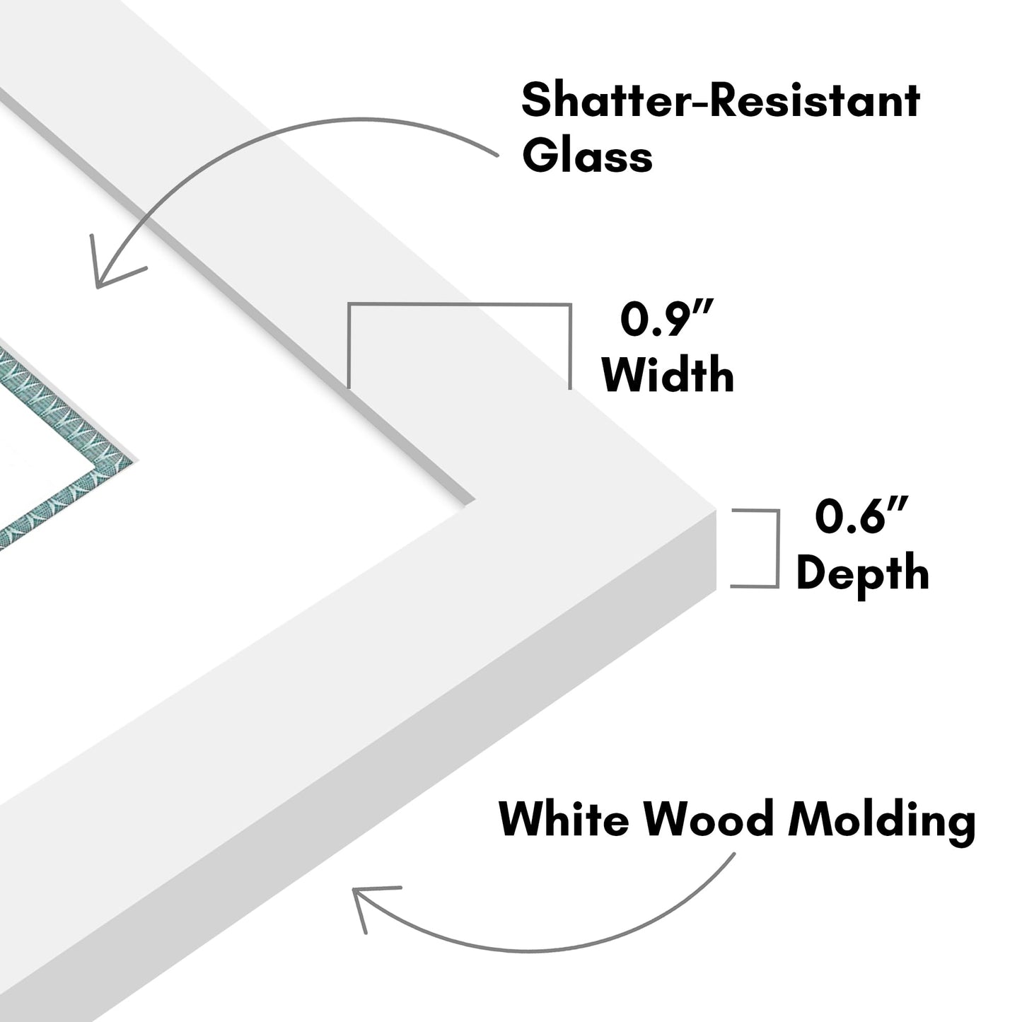 5x10 | License Frame | Set of 2 | Includes Mat | Shatter-Resistant Glass – Americanflat