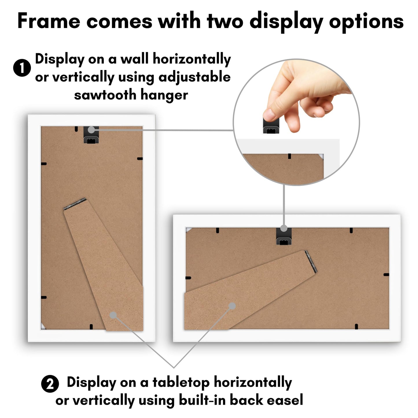 5x10 | License Frame | Set of 2 | Includes Mat | Shatter-Resistant Glass – Americanflat