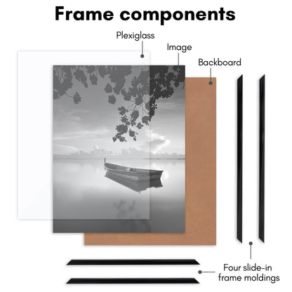 Poster Frame 3 Pack | Lightweight Design | Shatter-Resistant Cover | Wall Decor