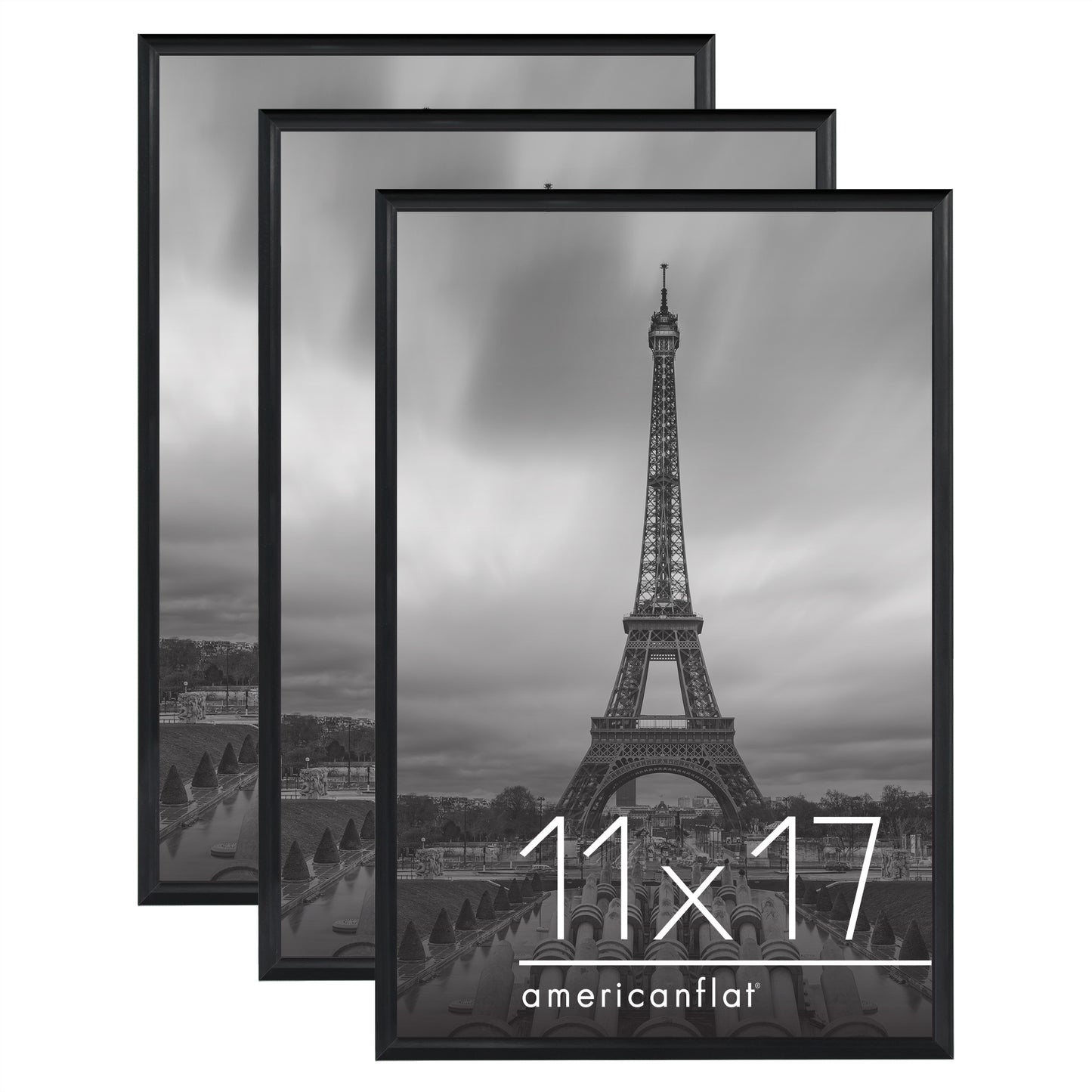 Poster Frame 3 Pack | Lightweight Design | Shatter-Resistant Cover | Wall Decor