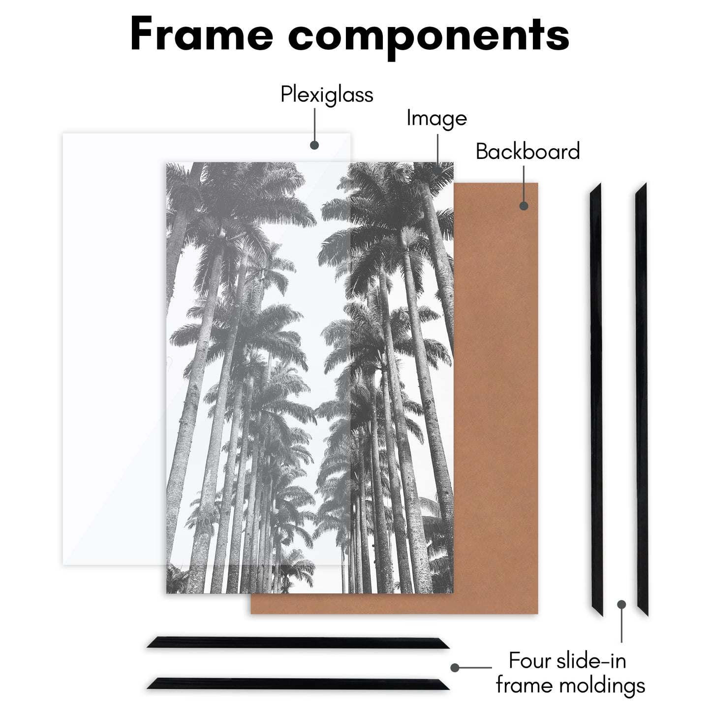 Poster Frame 3 Pack | Lightweight Design | Shatter-Resistant Cover | Wall Decor