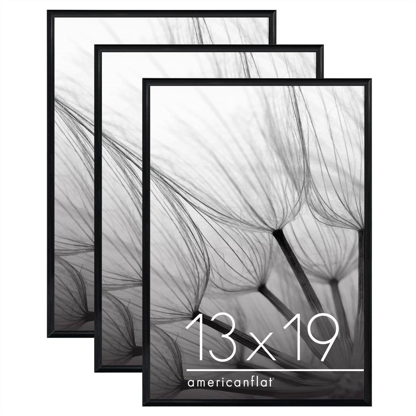 Poster Frame 3 Pack | Lightweight Design | Shatter-Resistant Cover | Wall Decor