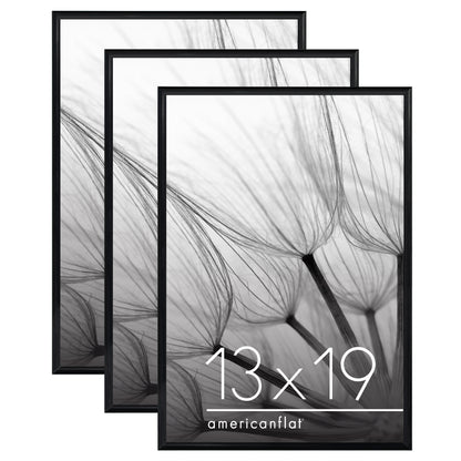 Poster Frame 3 Pack | Lightweight Design | Shatter-Resistant Cover | Wall Decor