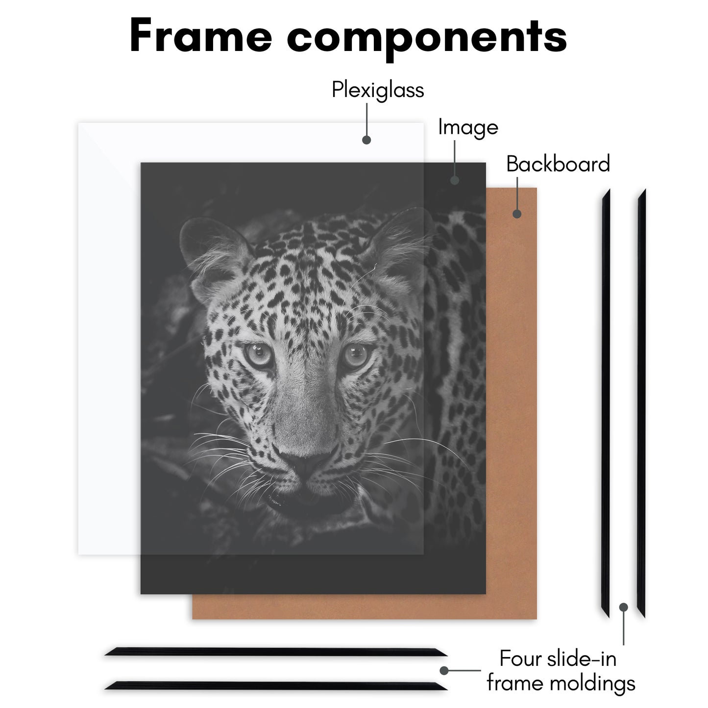 Poster Frame 3 Pack | Lightweight Design | Shatter-Resistant Cover | Wall Decor