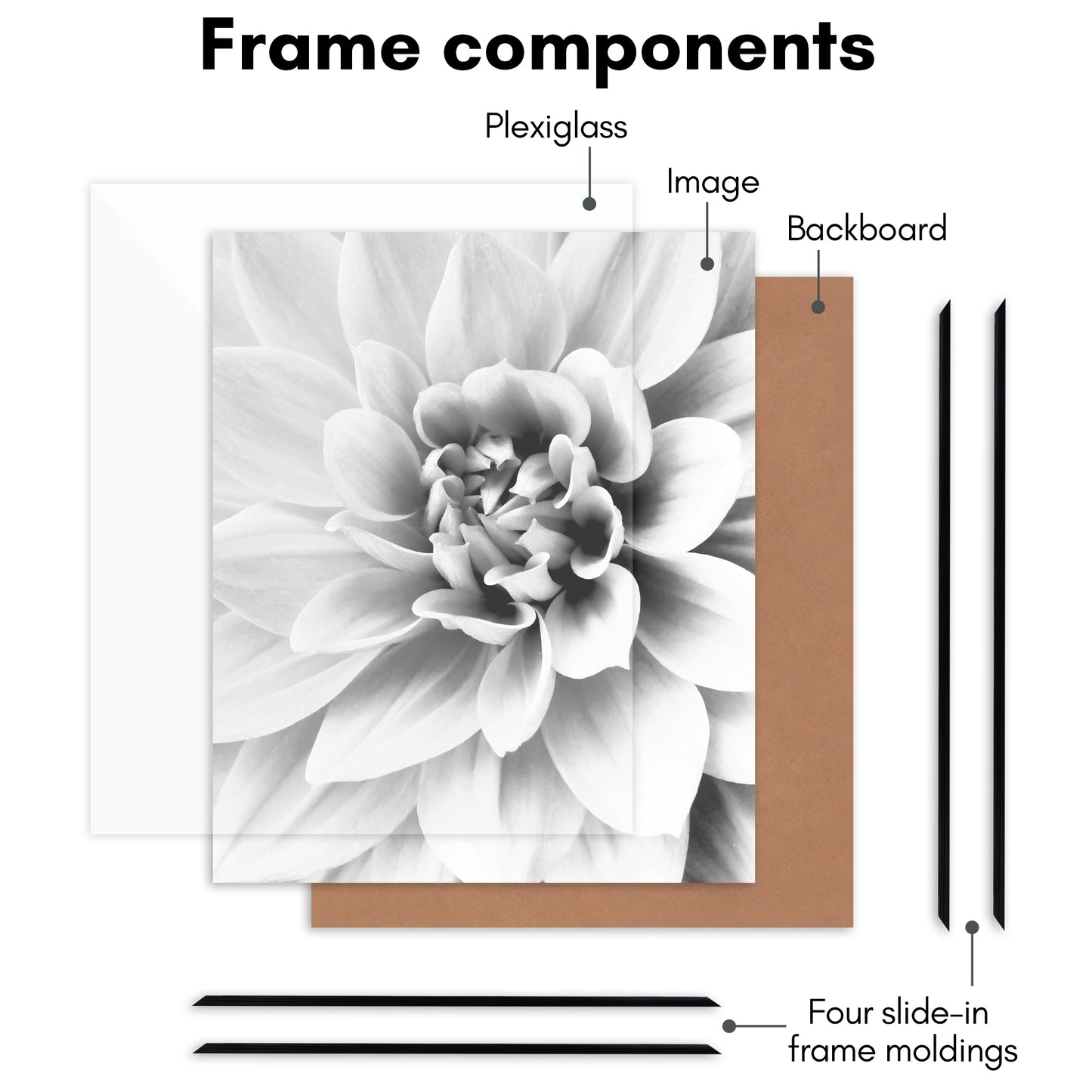 Poster Frame 3 Pack | Lightweight Design | Shatter-Resistant Cover | Wall Decor