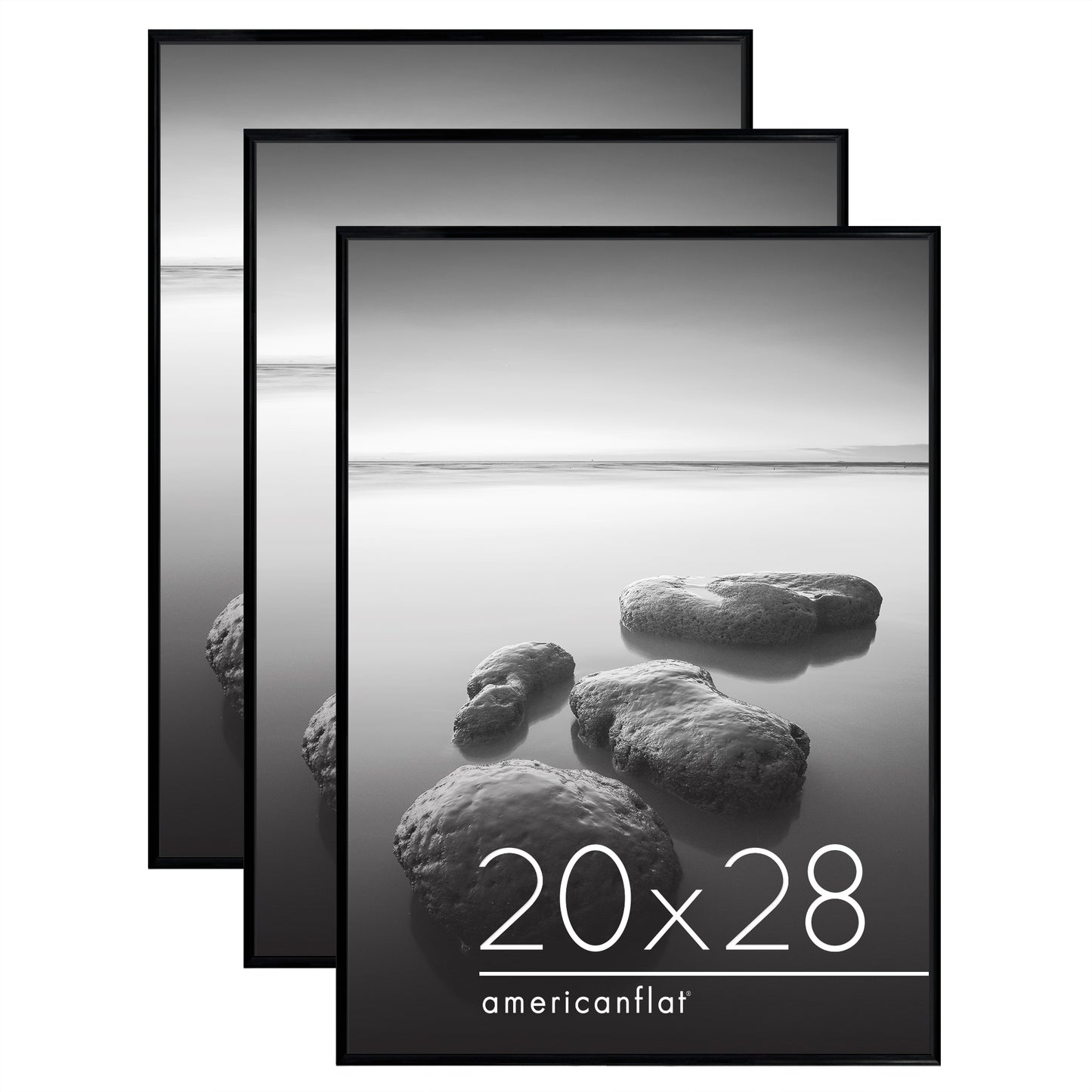 Poster Frame 3 Pack | Lightweight Design | Shatter-Resistant Cover | Wall Decor