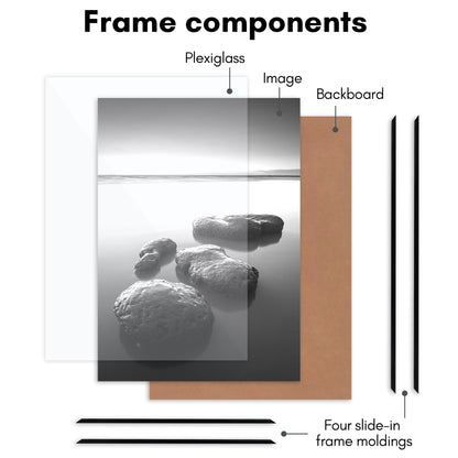 Poster Frame 3 Pack | Lightweight Design | Shatter-Resistant Cover | Wall Decor