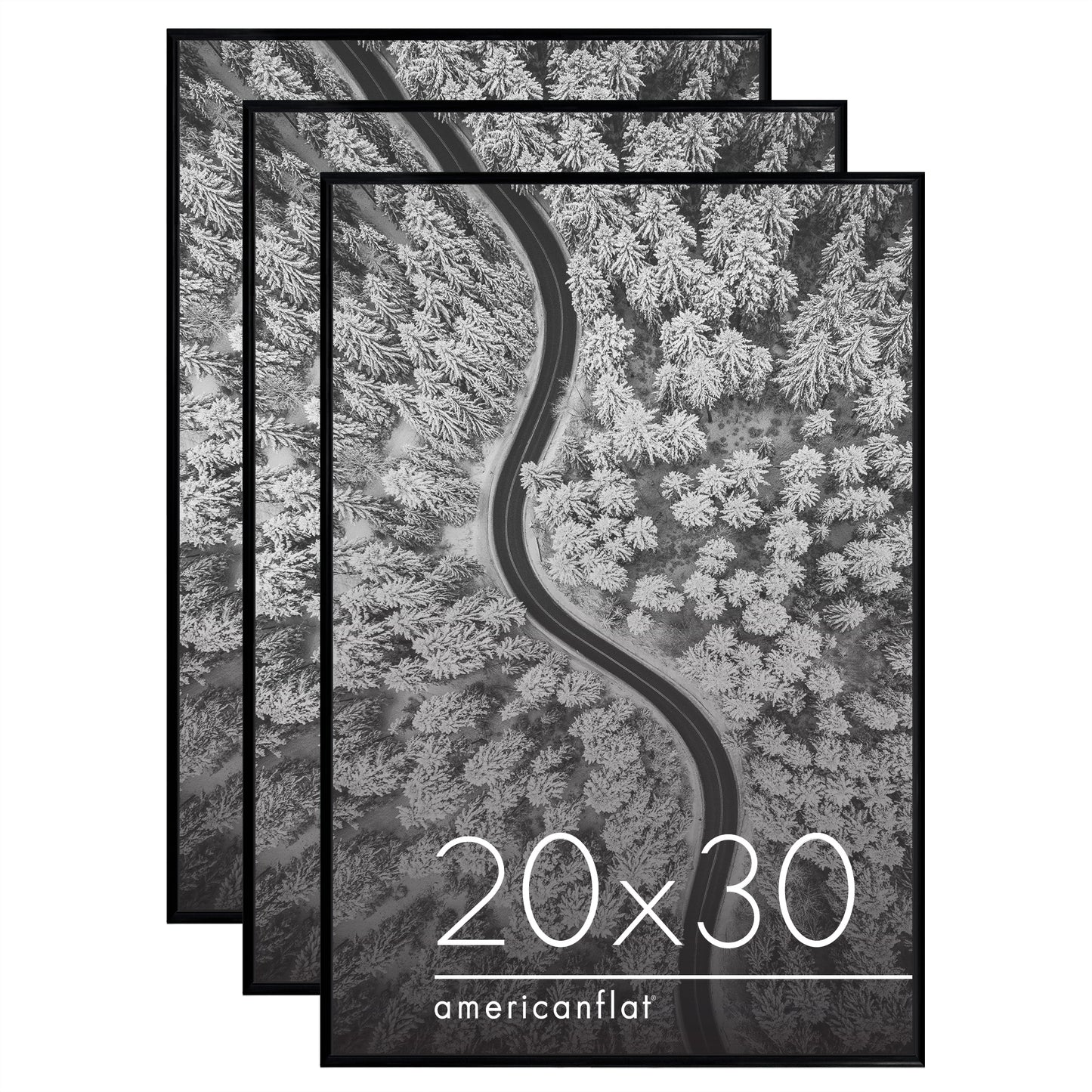 Poster Frame 3 Pack | Lightweight Design | Shatter-Resistant Cover | Wall Decor