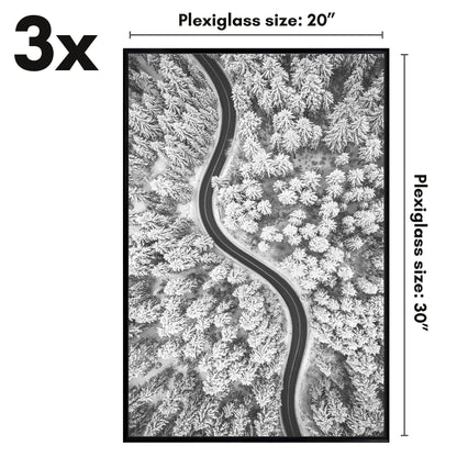 Poster Frame 3 Pack | Lightweight Design | Shatter-Resistant Cover | Wall Decor