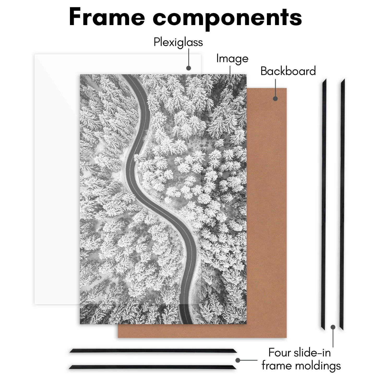 Poster Frame 3 Pack | Lightweight Design | Shatter-Resistant Cover | Wall Decor