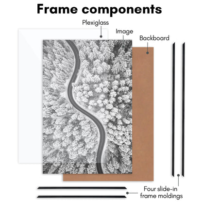 Poster Frame 3 Pack | Lightweight Design | Shatter-Resistant Cover | Wall Decor