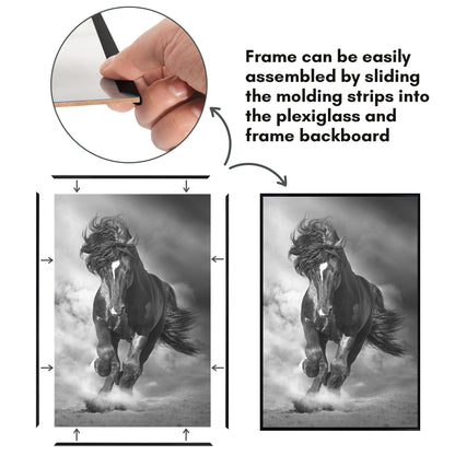 Poster Frame 3 Pack | Lightweight Design | Shatter-Resistant Cover | Wall Decor